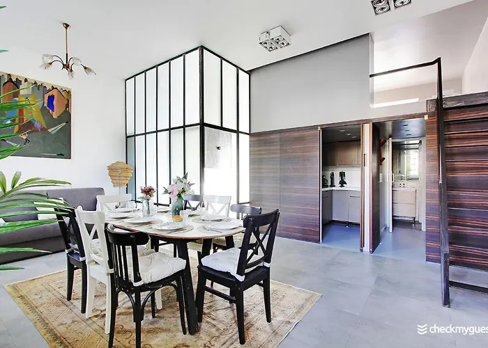 Superbe Loft 2br - Buttes Chaumont 파리